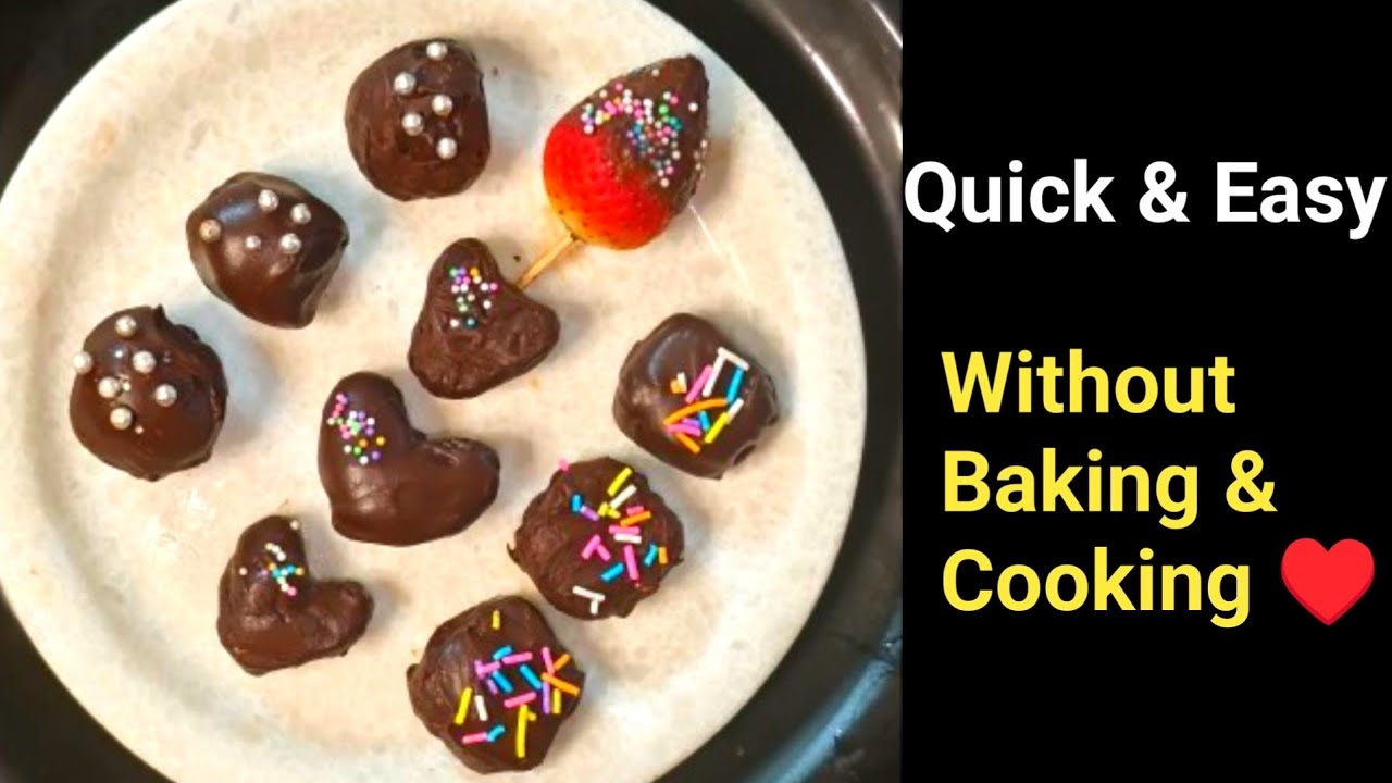 बिना पकाए चाकलेट बाइट बनाए 🍫 Make This Easy One At Home | Easy Homemade Chocolate Recipe 
