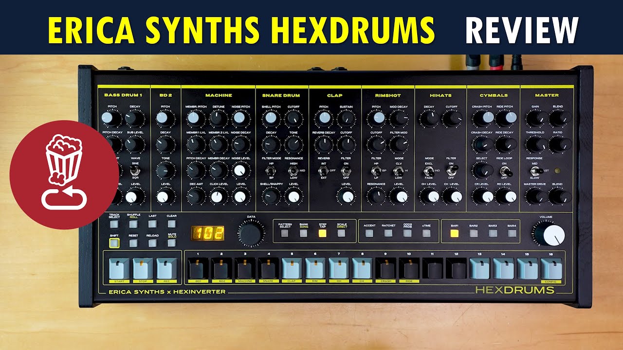 Erica Synths HEXDRUMS // An exploration into circuit bent 808 and 909 classic sounds  // Review