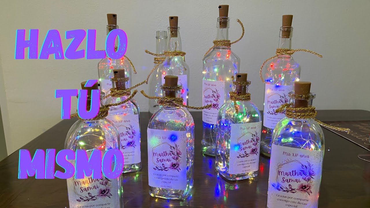 L&Aacute;MPARAS DE BOTELLA CON LUCES LED F&Aacute;CIL Y ECON&Oacute;MICAS