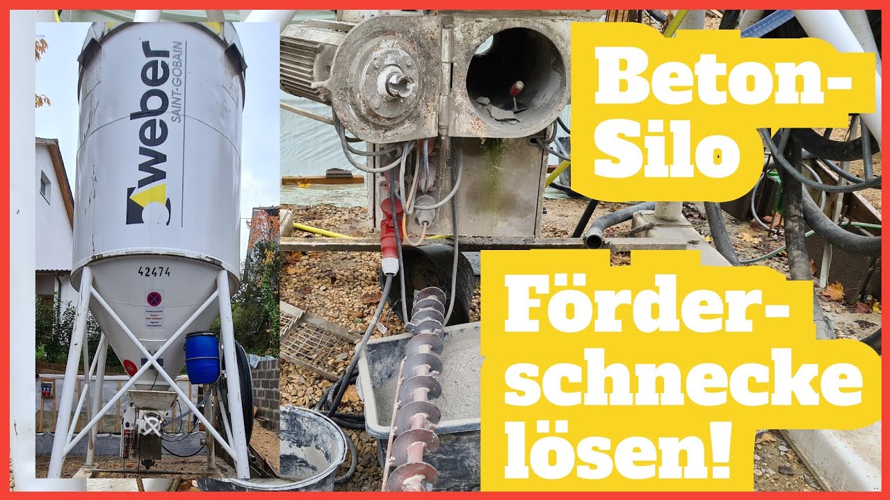 Weber Silomischpumpe SMP FB - festsitzende Schnecke ausbauen und einbauen - Beton auf Knopfdruck
