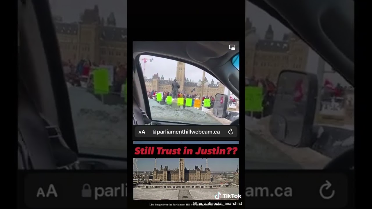 Live WEBCAM Parliament Hill Ottawa FREEDOM CONVOY 2022