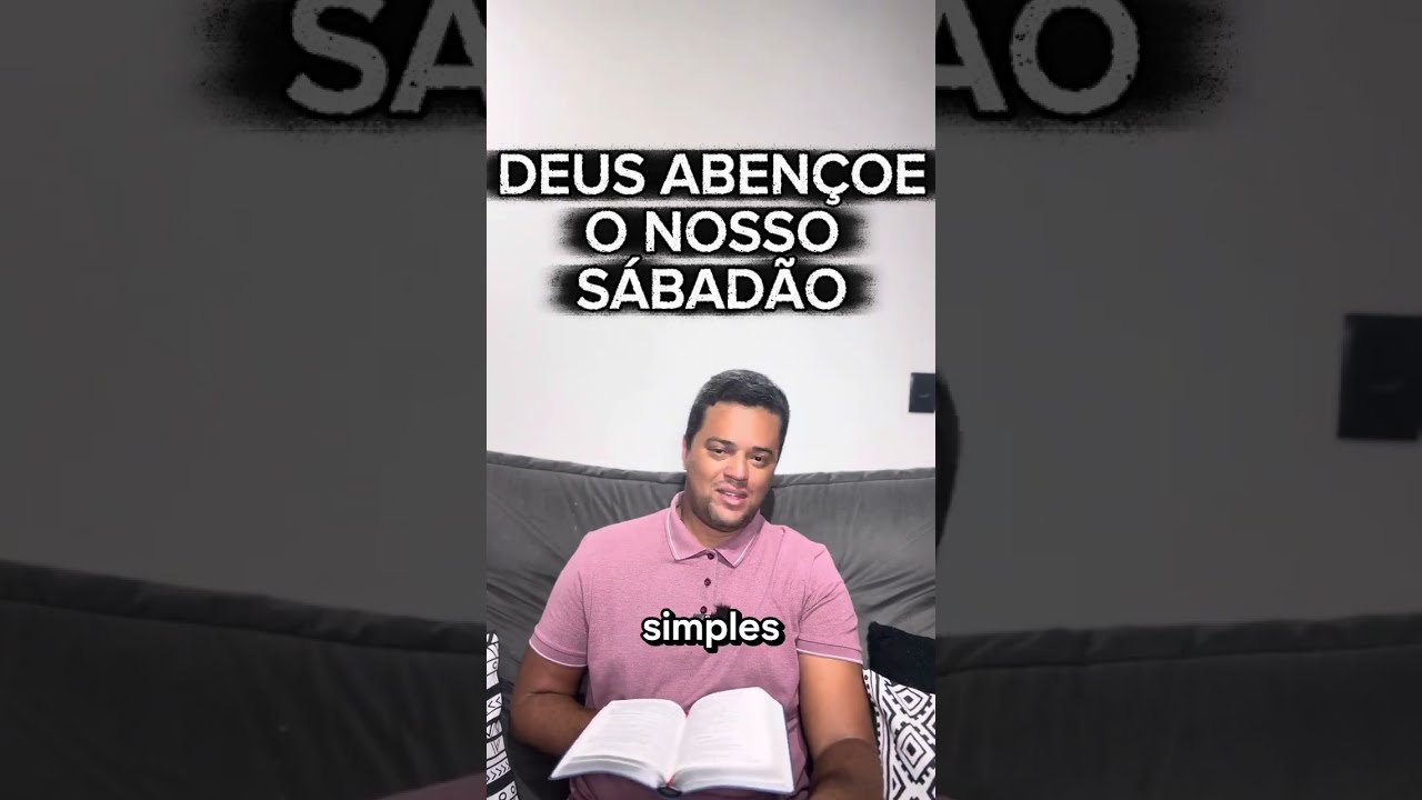 QUE DEUS NOS CONCEDA UM SÁBADO DE MUITAS BÊNÇÃOS 