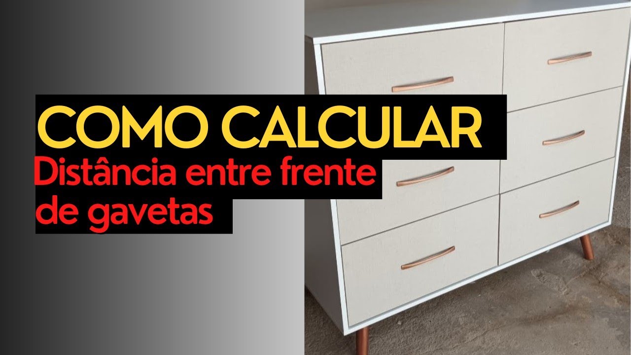 Como calcular a distância entre frente de gavetas. #marcenaria #marcenariaparainiciantes