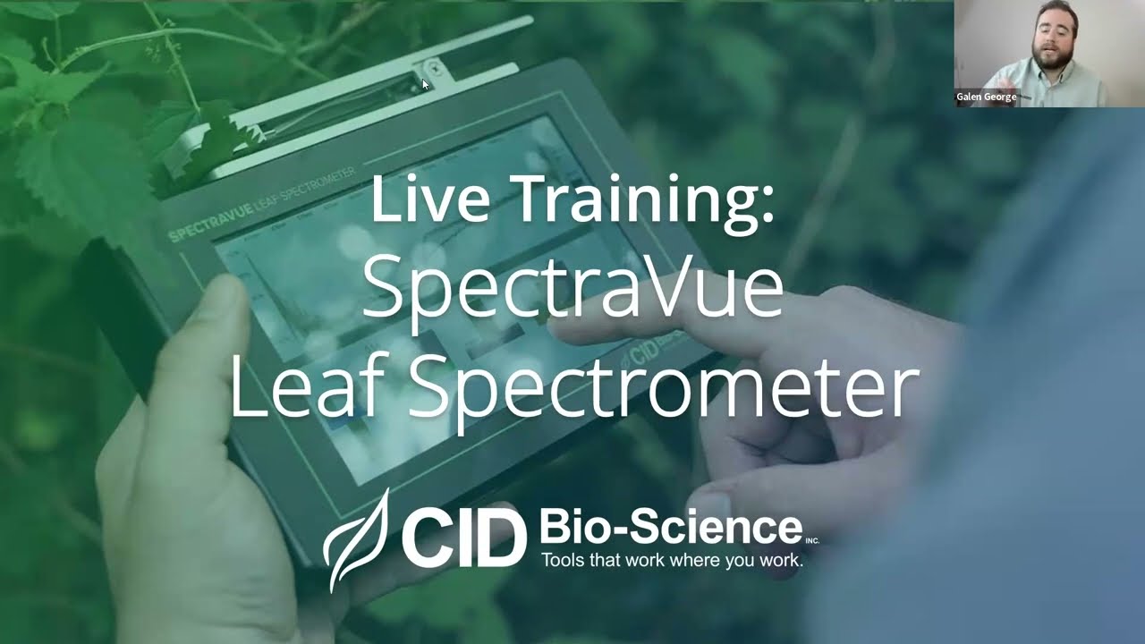 SpectraVue Leaf Spectrometer Live Training | CID Bio-Science