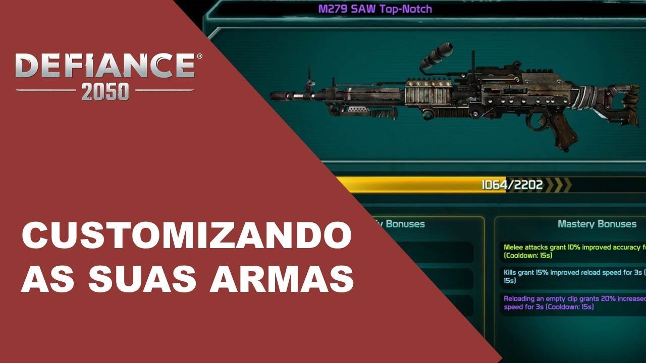 CUSTOMIZANDO ARMAS - Defiance 2050