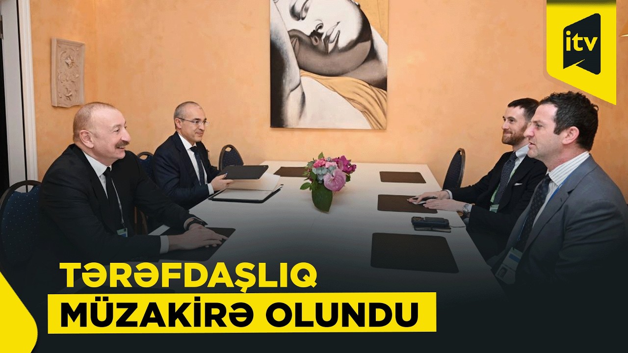Prezident “The Goldman Sachs Group Inc.” şirkətinin qlobal məsələlər üzrə prezidenti ilə görüşdü