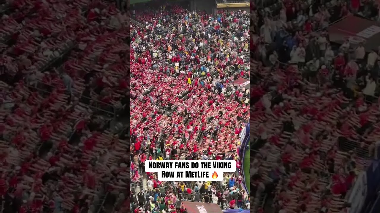 Norwegian fans began to do the Viking Row before the Norway/Senegal game! #worldcup #norway #viking