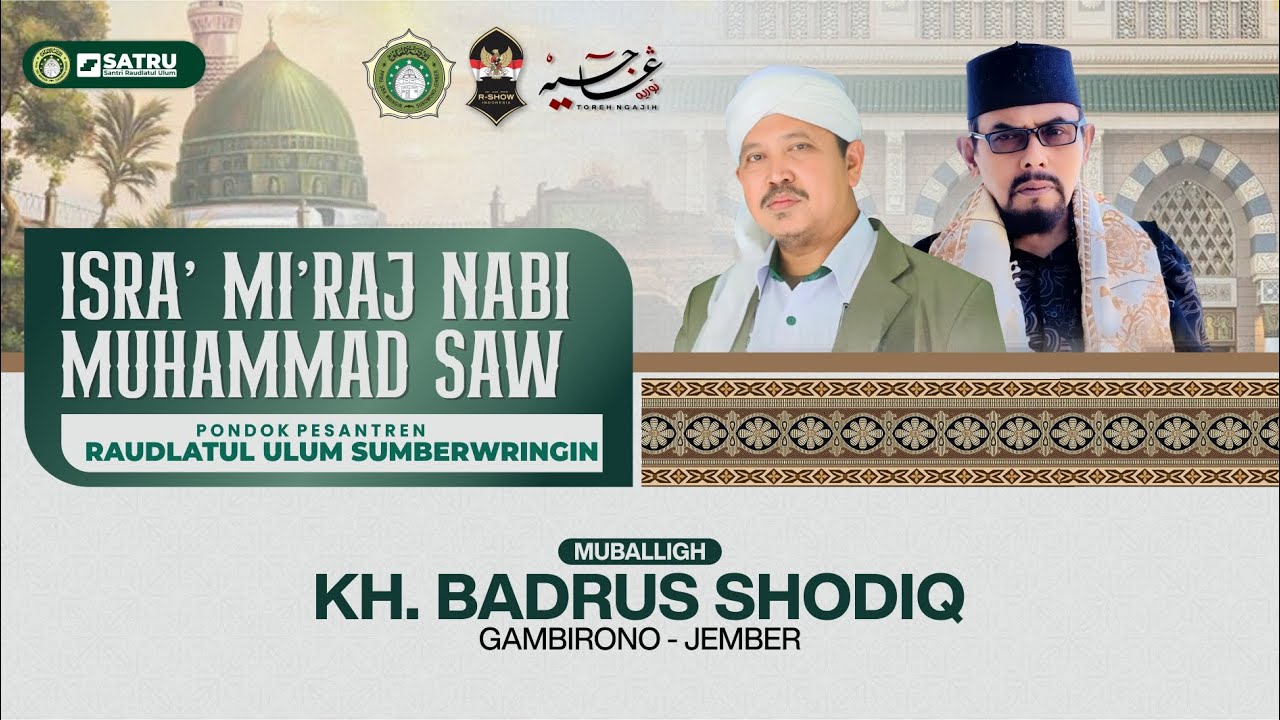 🔴 PENGAJIAN ISRO' MI'ROJ NABI MUHAMMAD SAW II PP RAUDLATUL ULUM SUMBERWRINGIN TAHUN 2025