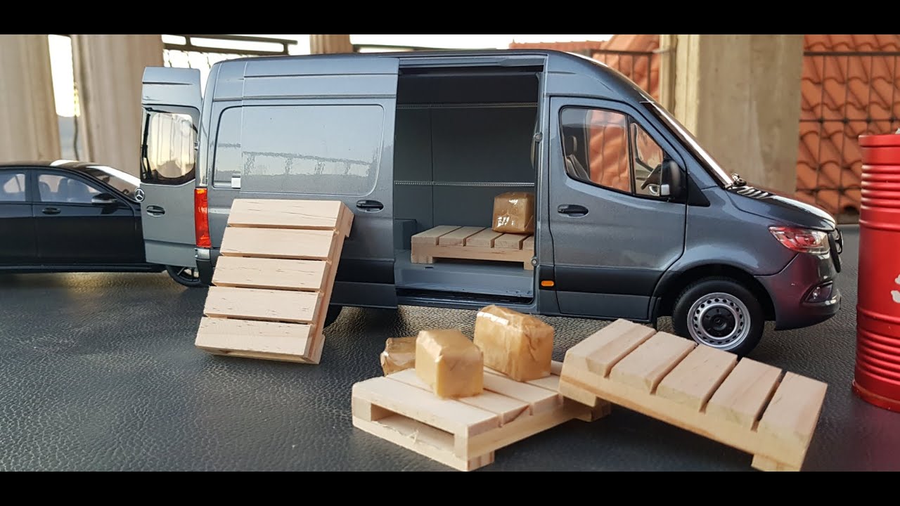 1/18 Mercedes Benz Sprinter VAN 2018 - Norev [Unboxing]
