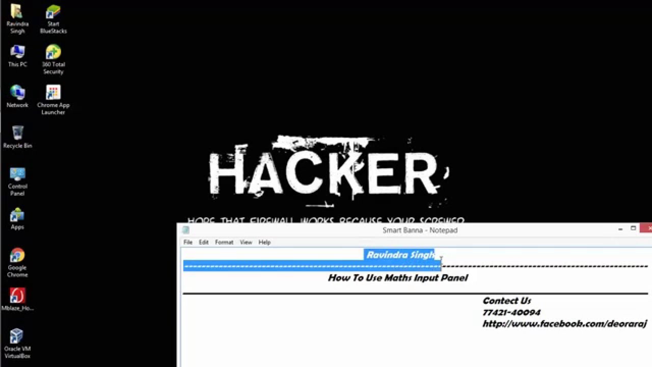 How To Use Maths Input Panel
