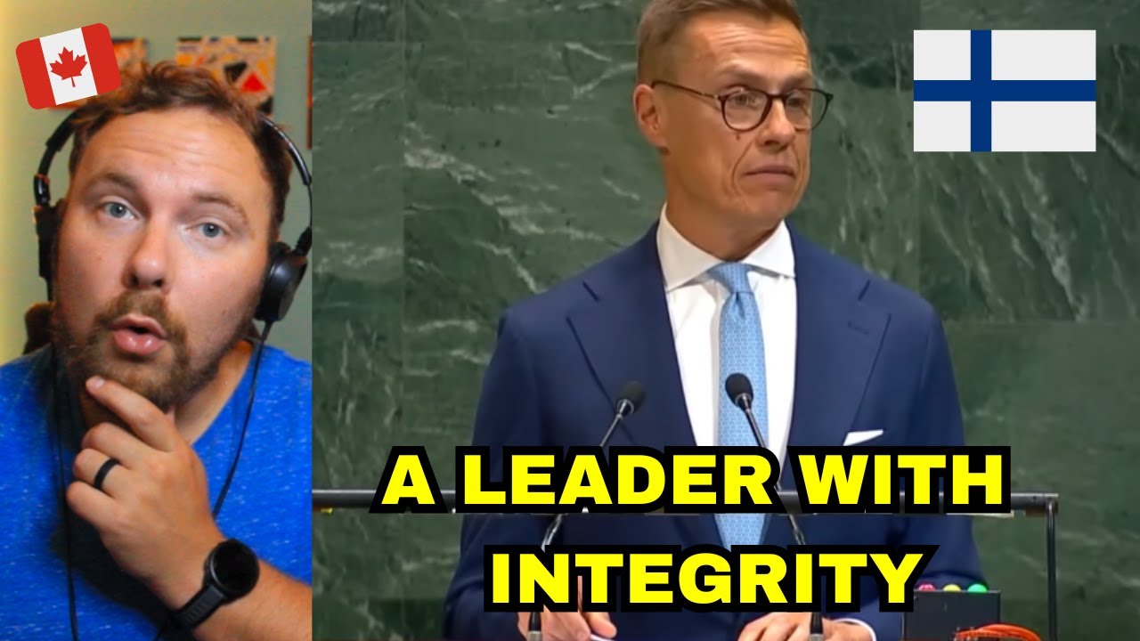Canadian Reacts to Finland Presidents Inspiring, Powerful UN Speech