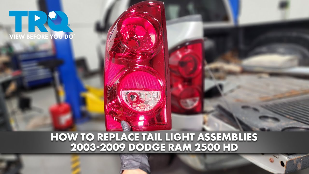 How to Replace Tail Light Assemblies 2003-2009 Dodge Ram 2500 HD