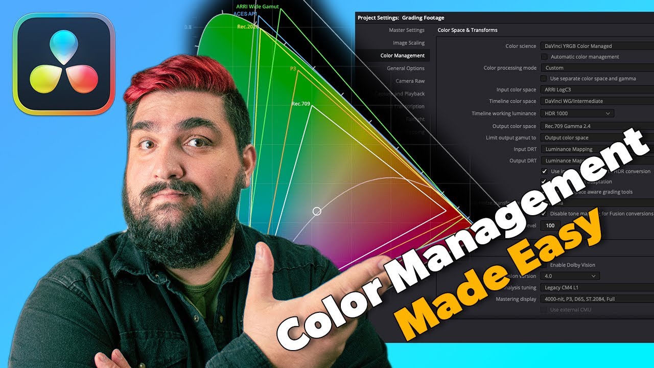 Color Management Complete Beginner Guide | Resolve Made Easy