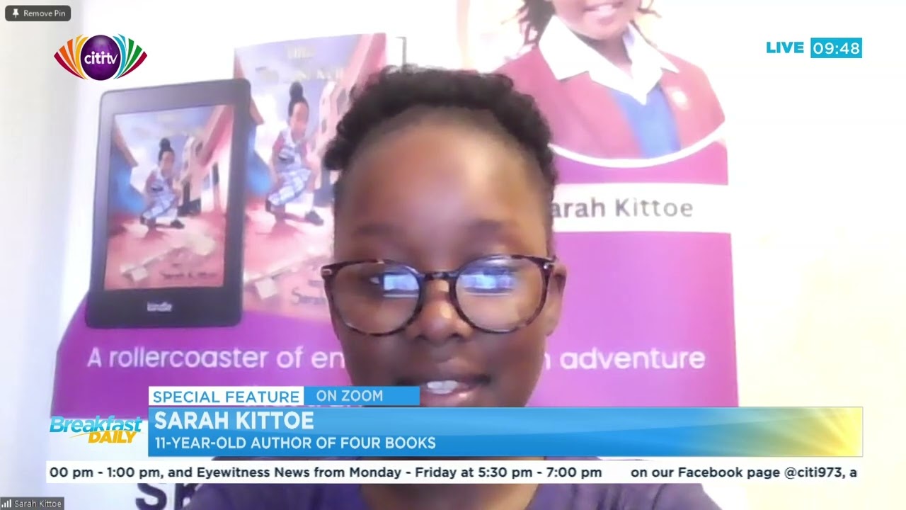 Up Close with Sarah Kittoe, 11-year-old author | Breakfast Daily
