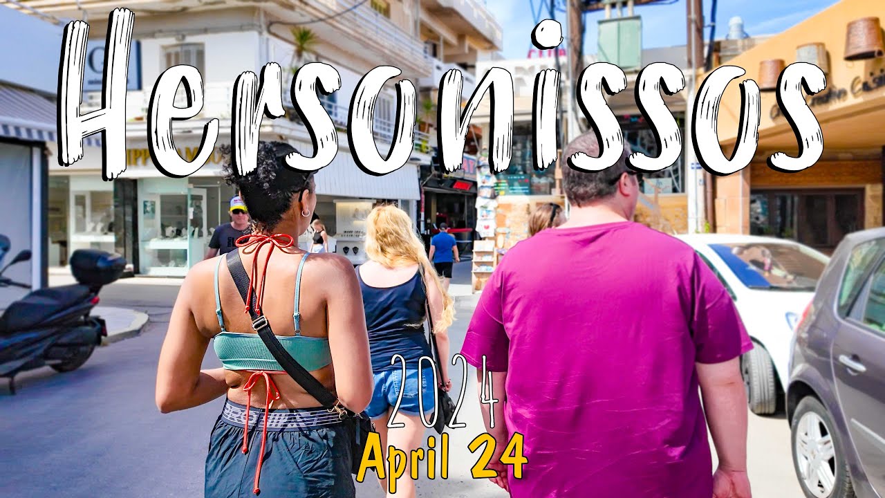 Hersonissos Crete, walking from Stalis to Chersonissos, Kreta, Greece 2024