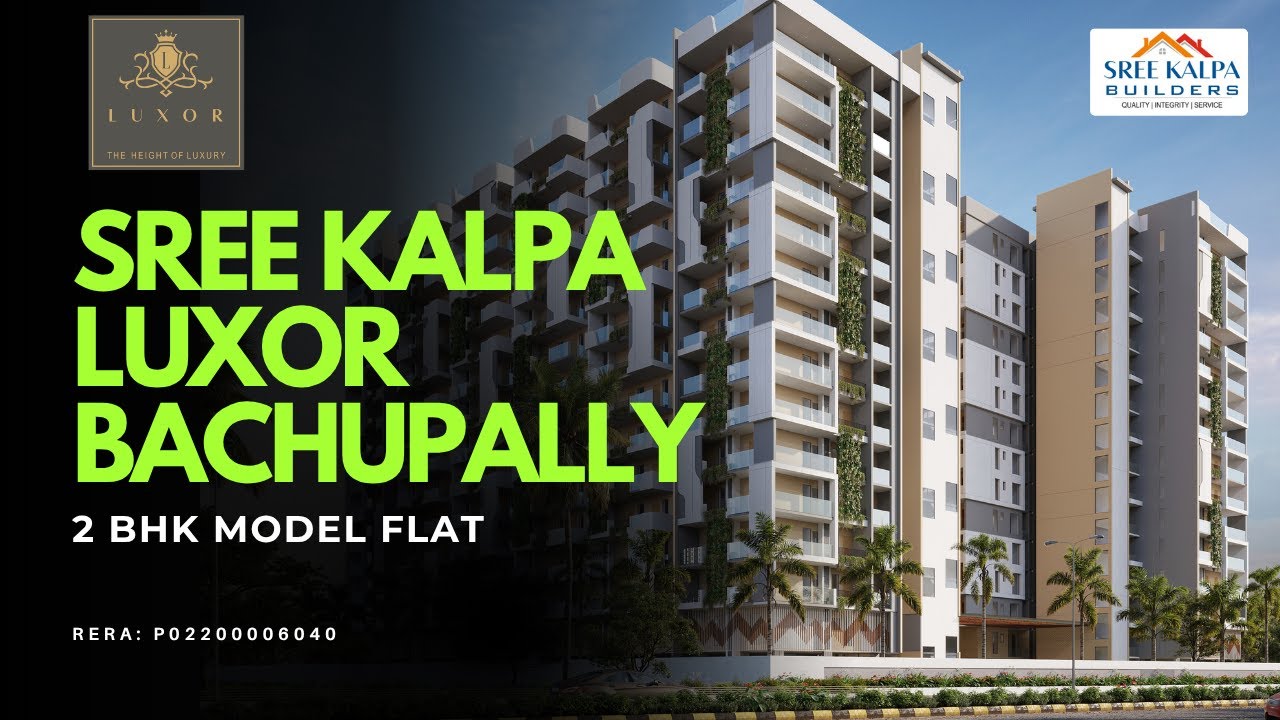 Take a Tour of the Sreekalpa Luxor 2BHK Model Flat Video Now!  Fully Gated Community Apartments