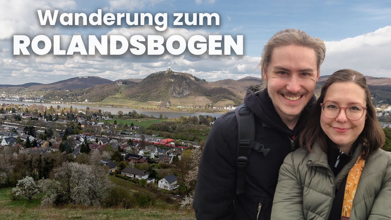 Wandern zum ROLANDSBOGEN ab Niederbachem - Panorama-Aussicht auf den Rhein und Drachenfels