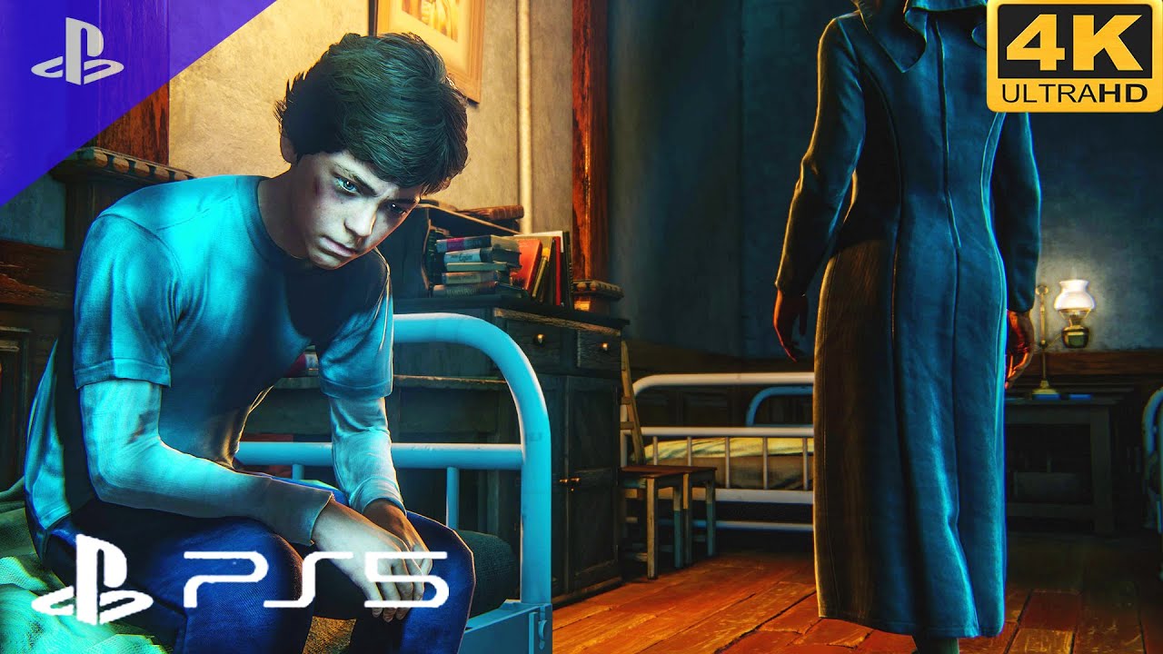 Uncharted 4 Nathan Sam Escape from boarding school Scene 4K HDR (PS5)