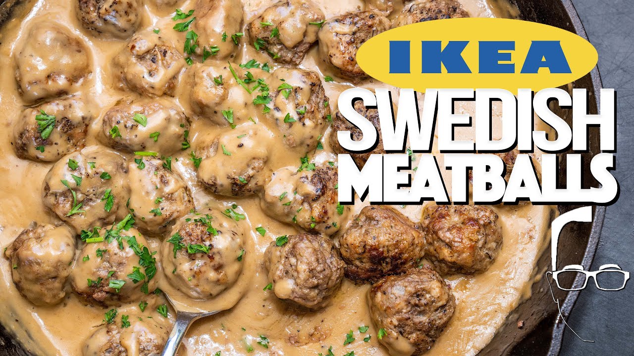IKEA SWEDISH MEATBALLS...BUT HOMEMADE & WAY BETTER! | SAM THE COOKING GUY