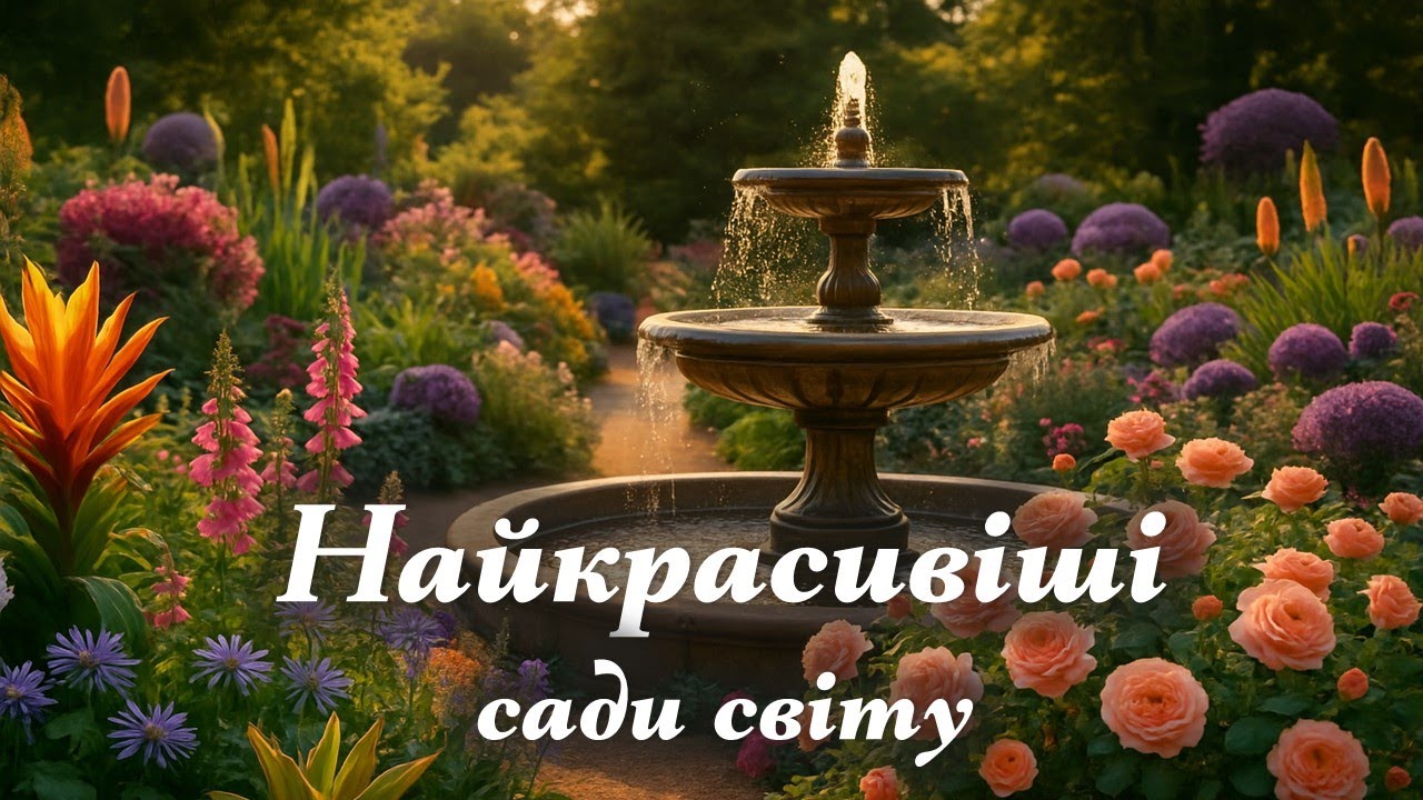 Подорож до найкрасивіших садів планети. Частина 1.