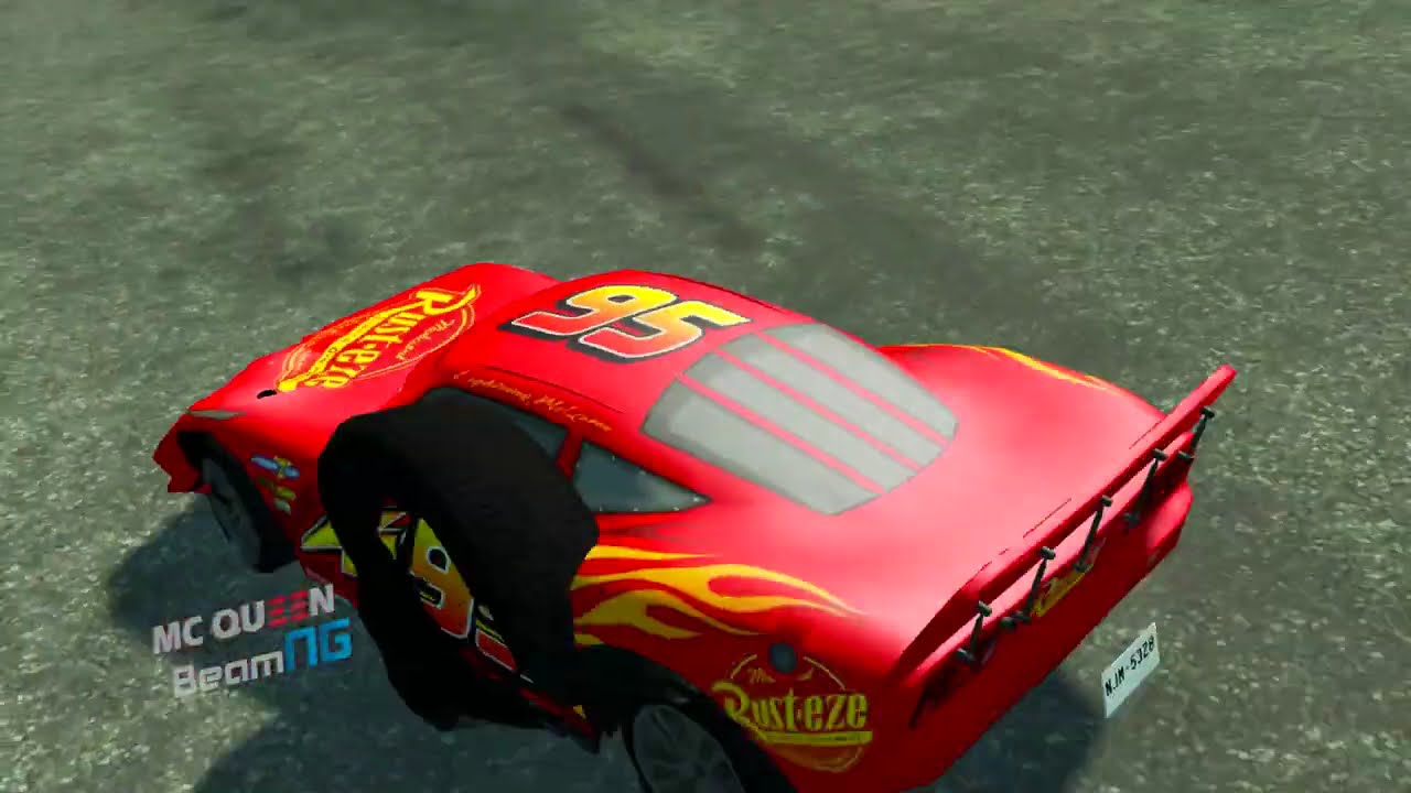 Big & Small McQueen With Monster Bus vs Huggy Wuggy  | BeamNG.Drive