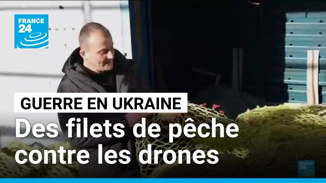 En Ukraine, des filets de pêche français contre les drones russes • FRANCE 24
