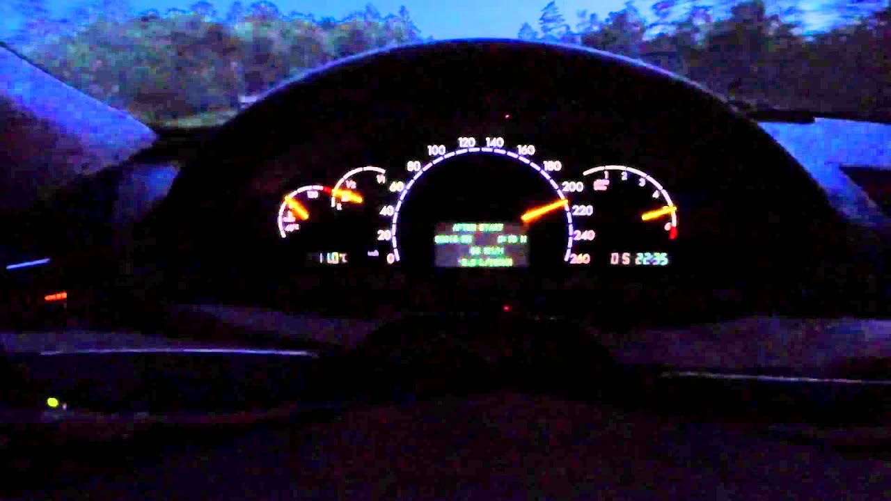 Mercedes-Benz S430 4matic W220 acceleration 0-230