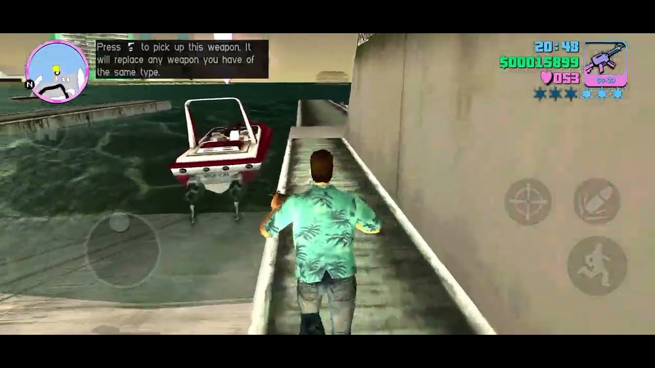 Tommy steals a speedboat from the boatyard The Fastest Boat #gta #gtavicecity #gtav #mobile 