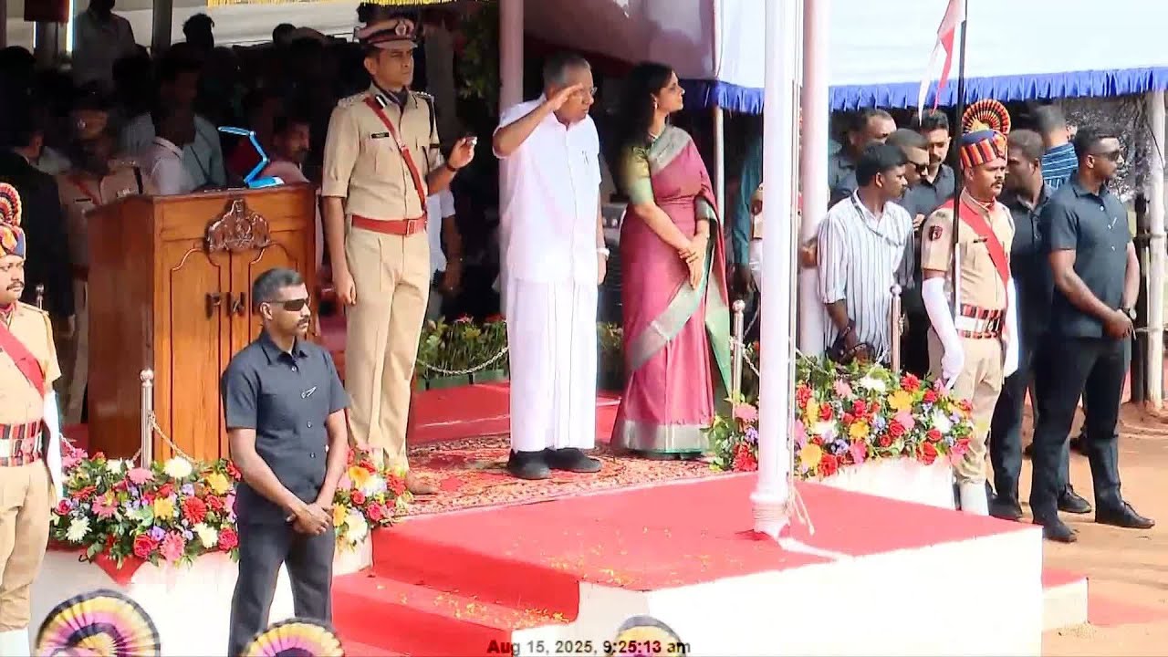 79-ാം സ്വാതന്ത്ര്യദിനം; സംസ്ഥാനത്തും വിപുലമായ ആഘോഷം; മുഖ്യമന്ത്രി പതാക ഉയർത്തി