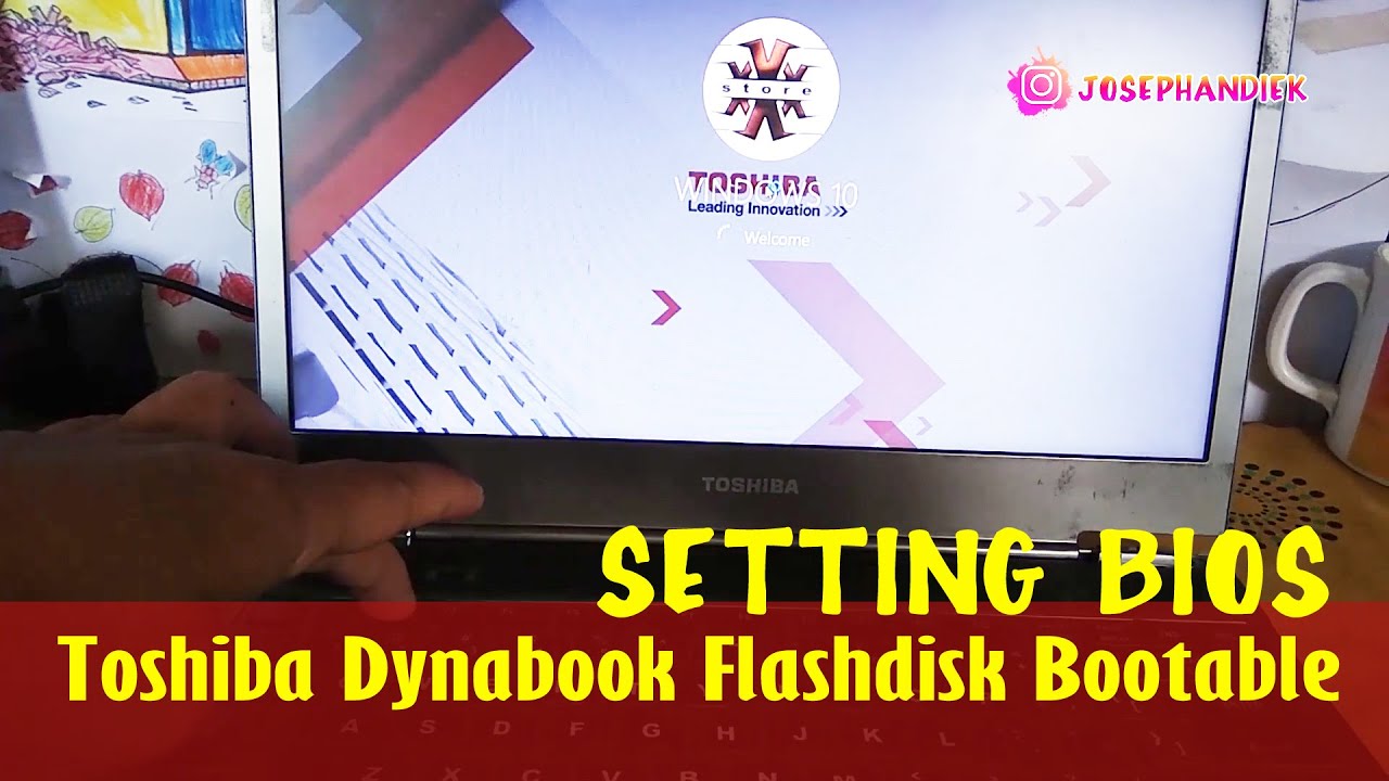 Setting Bios Booting Flashdisk Toshiba Dynabook