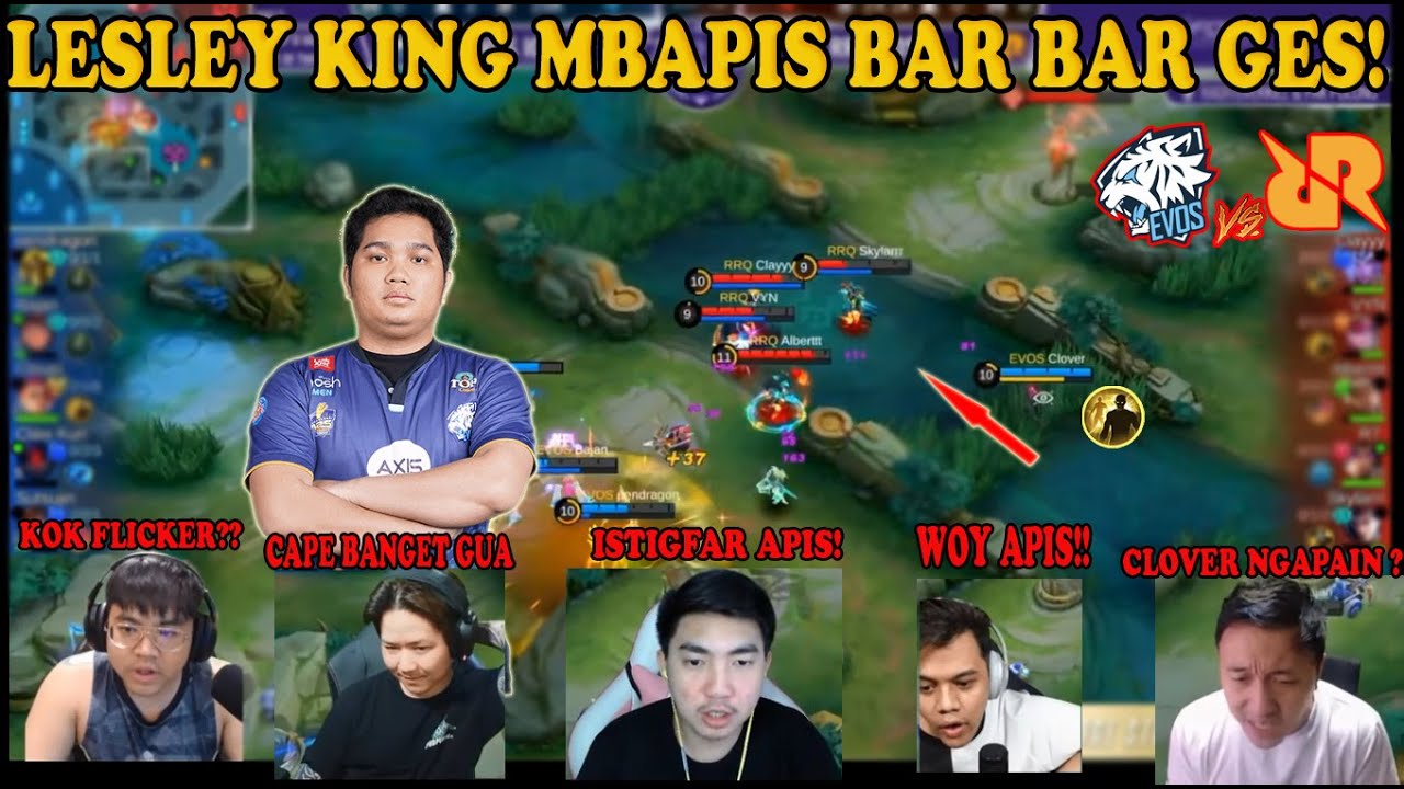 LESLEY EVOS CLOVER OLENG STREAMER SAMPE PADA BINGUNG - EVOS VS RRQ PIALA PRESIDEN 2022