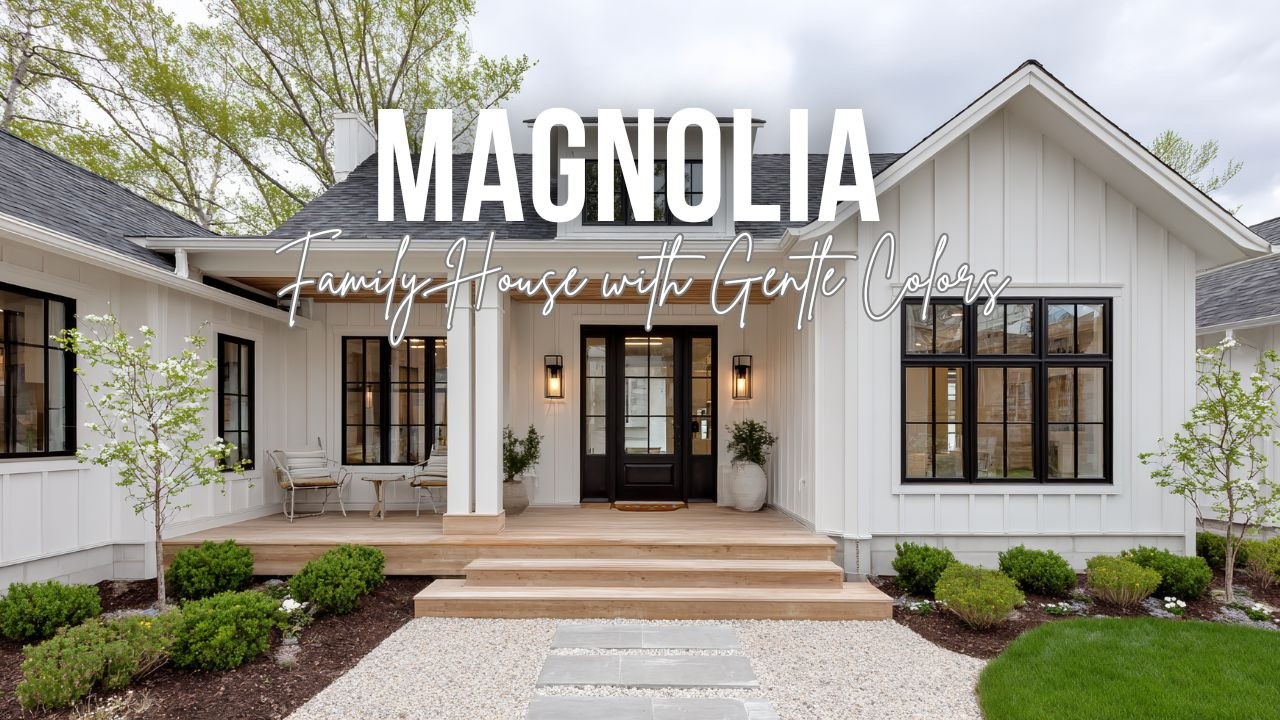Magnolia Inspired Family House with Gentle Colors Warm Light and Modern Farmhouse Soul