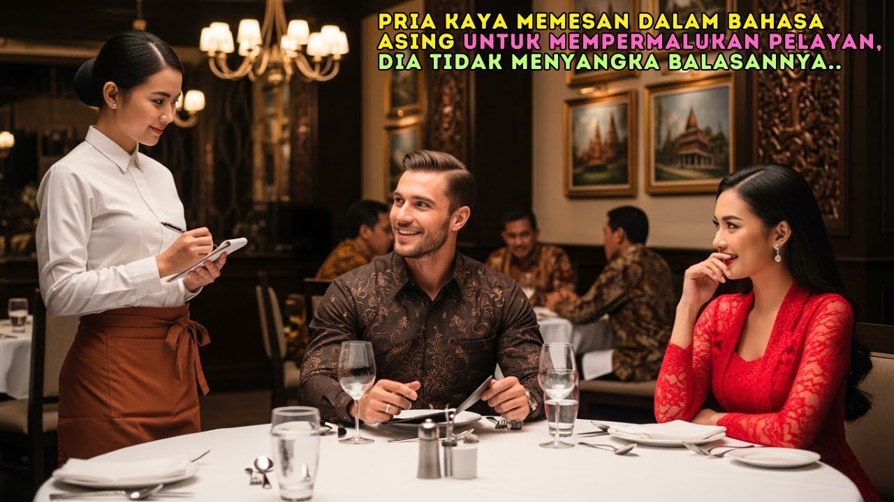 Mengira Pelayan Tidak Mengerti Bahasa Asing, Pria Kaya Ini Salah Besar dan Dipermalukan Seketika