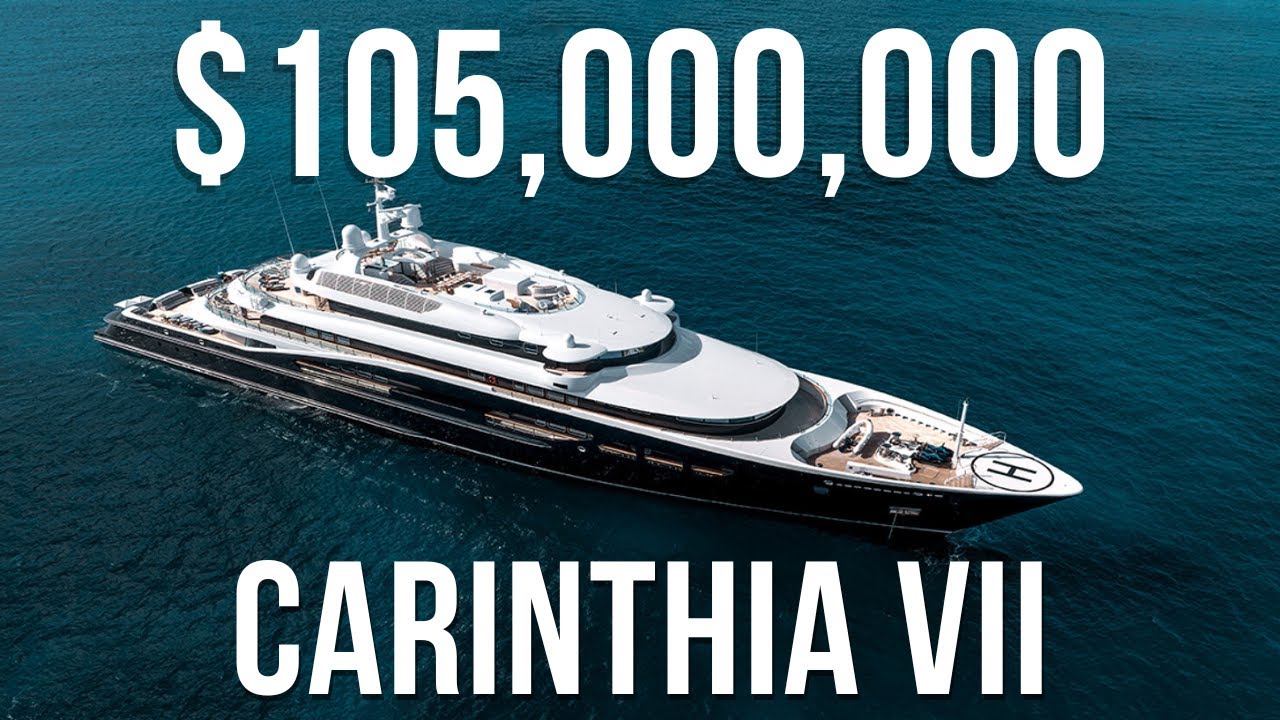 $105M Carinthia VII Mega Yacht for Charter | Built & Refitted by Lurssen Yachts | Mania Luxury