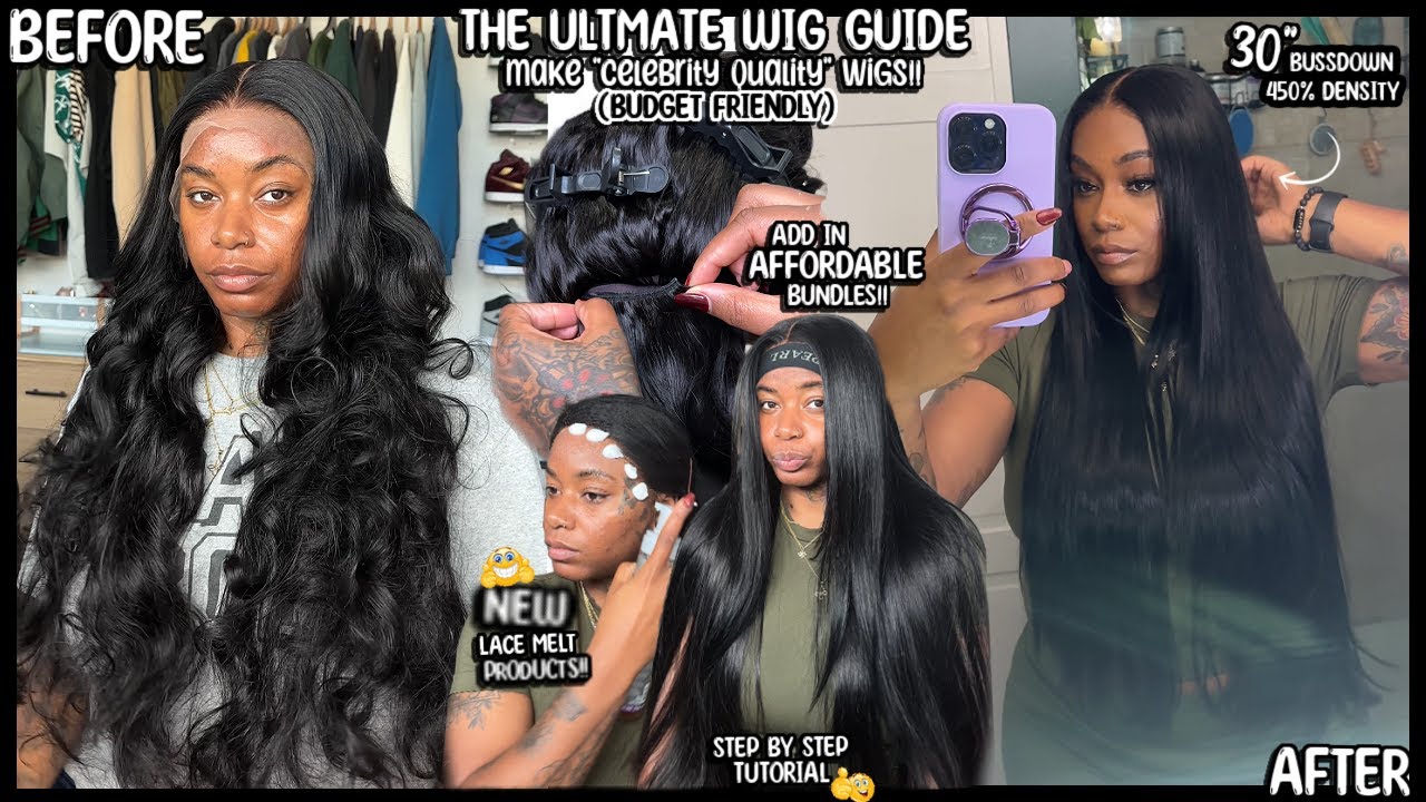 ✨THE ULTIMATE WIG GUIDE✨ CELEBRITY QUALITY WIGS ON A BUDGET😱 Make a 450% Density Wig From Scratch 👀