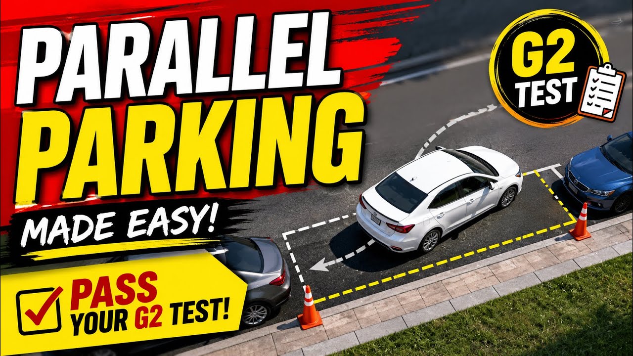 Parallel Parking Made EASY | Pass Your G2 Road Test First Try! 🚗