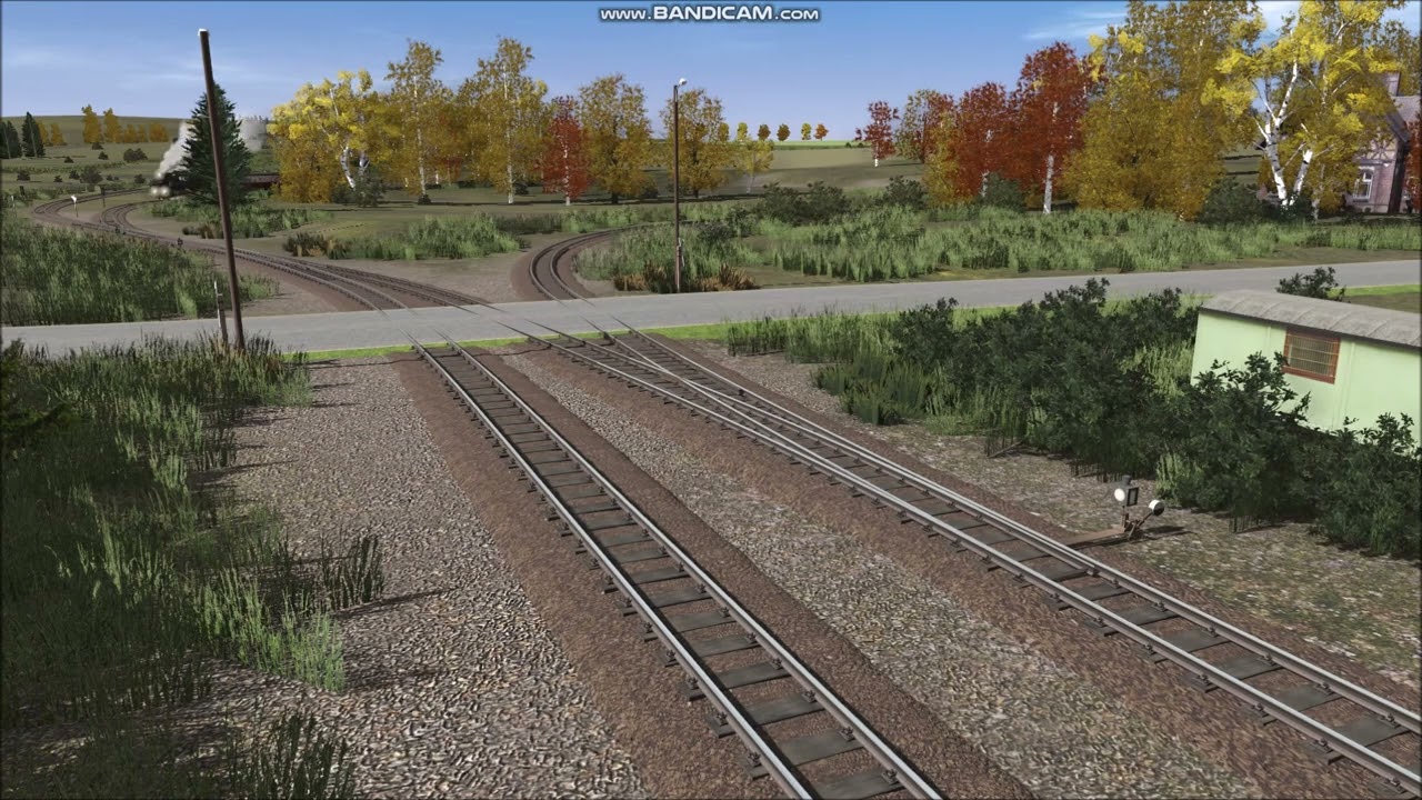 Trainz 22   8961 fährt duch die Wendeschleife in Stiege
