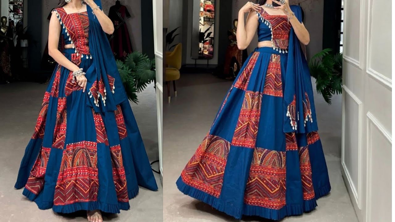 Pleated Lehenga Cutting and Stitching/Lehenga Cutting and Stitching/Sneha6