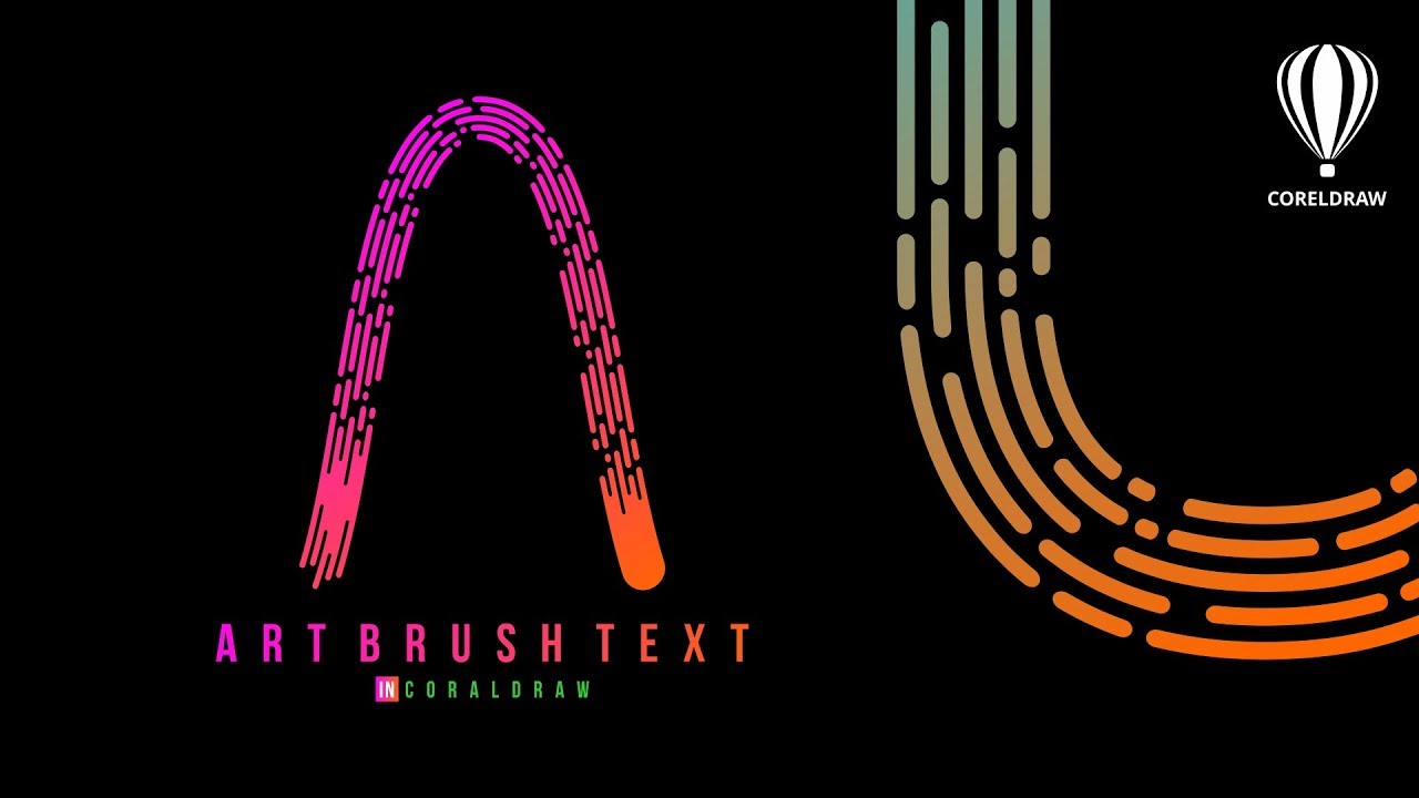 CREATE ART 🖌️ BRUSH TEXT in COREL DRAW | Hindi Tutorials