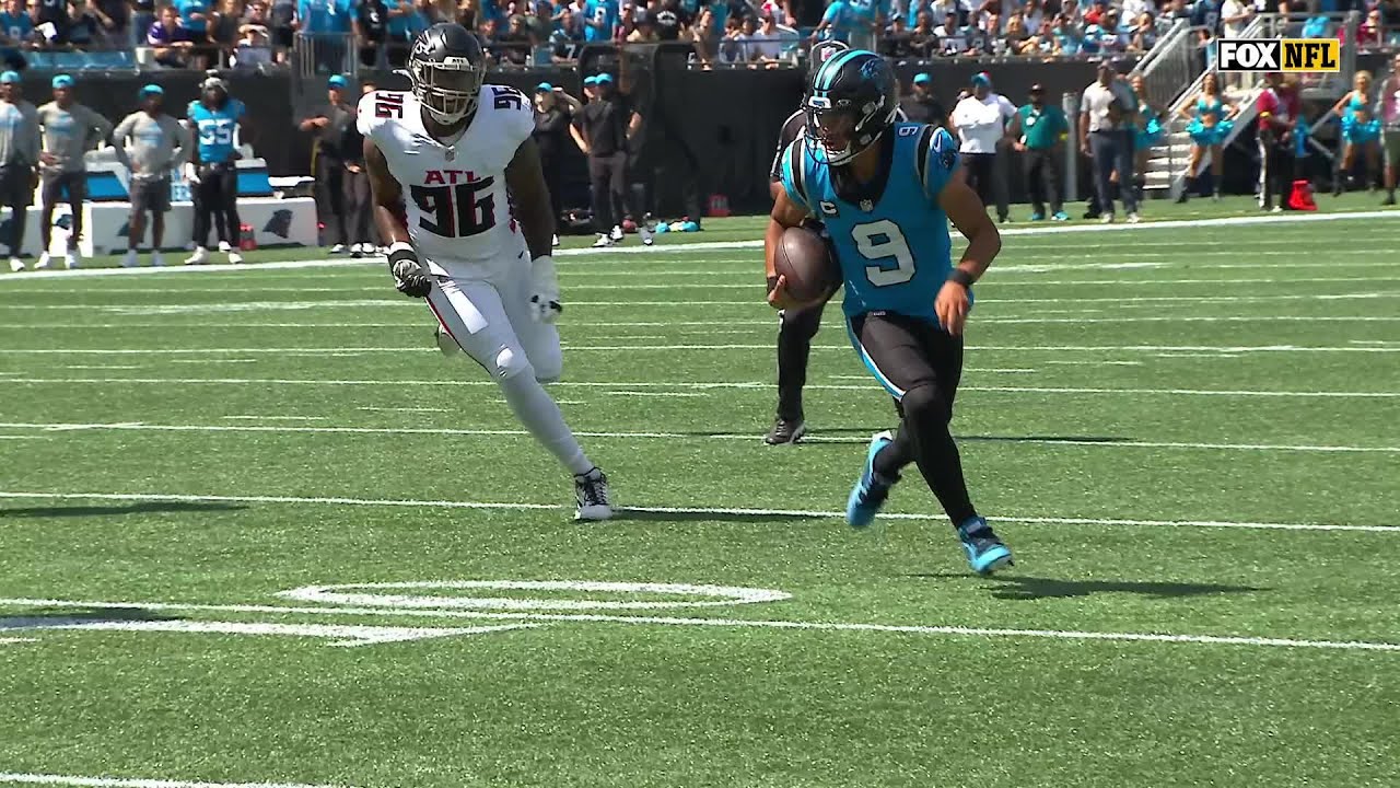 Bryce Young all-out sprints for Panthers' TD