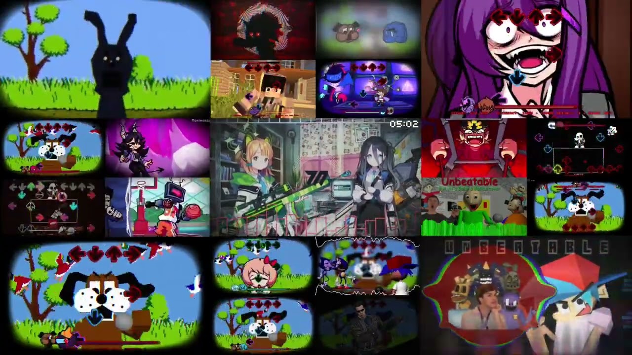 (FNF) Unbeatable but it’s a mashup of 21 Covers