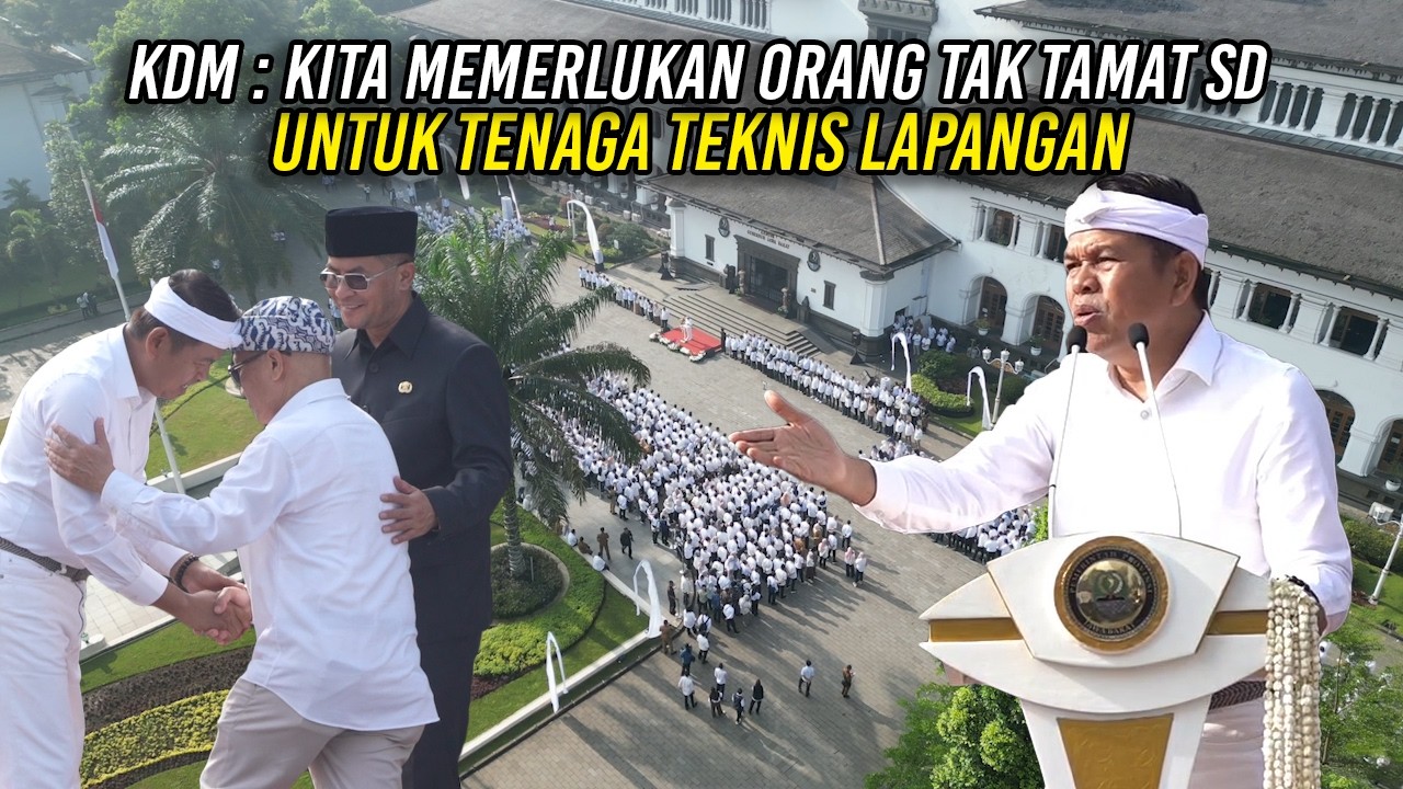 KDM : KITA MEMERLUKAN ORANG TAK TAMAT SD UNTUK TENAGA TEKNIS LAPANGAN