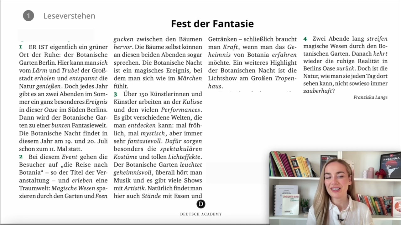 Botanischer Garten - Ботаническата градина ЧЕТЕНЕ С РАЗБИРАНЕ А2-Б1 НЕМСКИ ЕЗИК 🇩🇪 Deutsch Academy