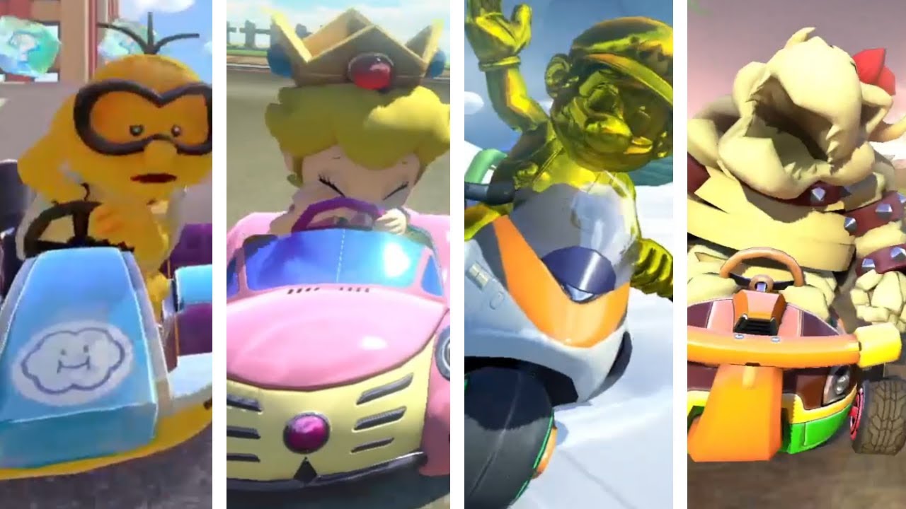 Mario Kart 8 Deluxe - All Characters Losing Animations (8th Place)
