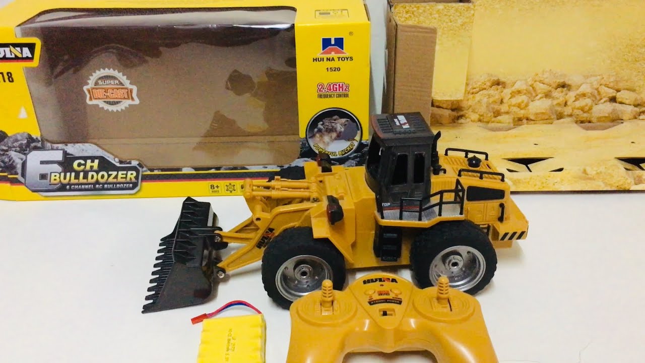 Rc Bulldozer 6ch | Unboxing | Test Huina Toys