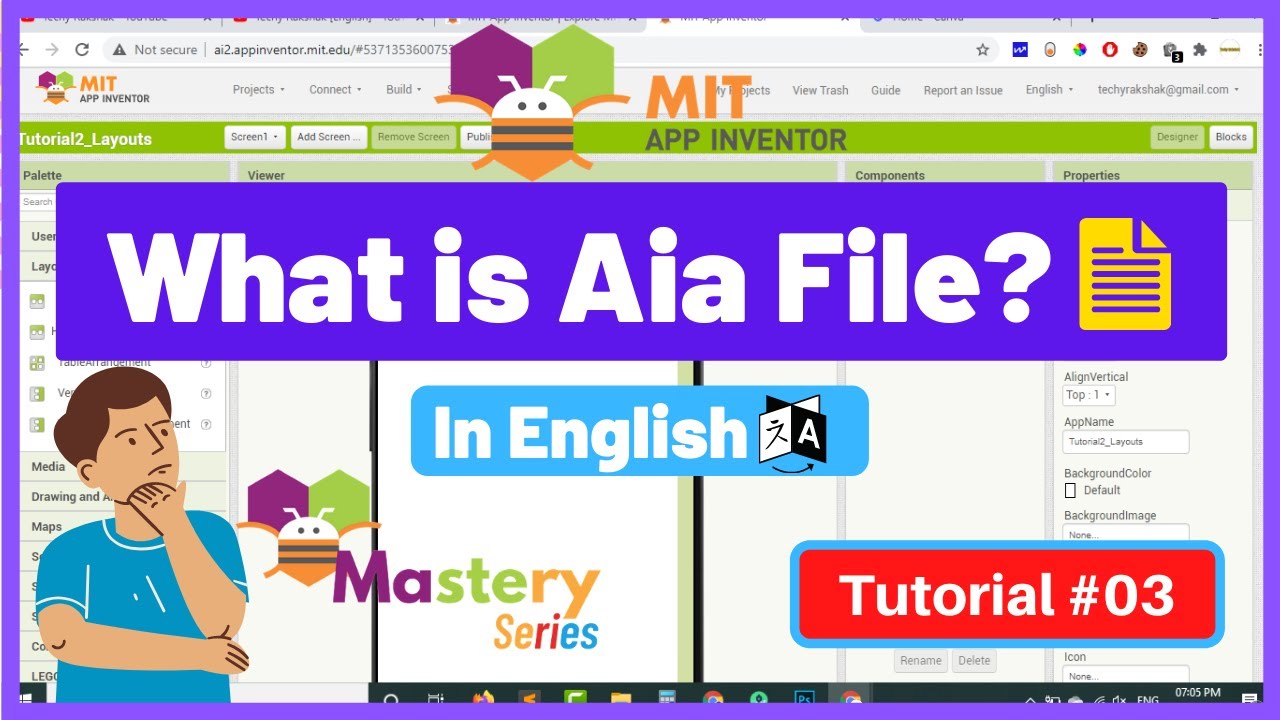 #3 What is AIA file in MIT App Inventor 2 | MIT App Inventor Mastery Series | Uses of AIA File