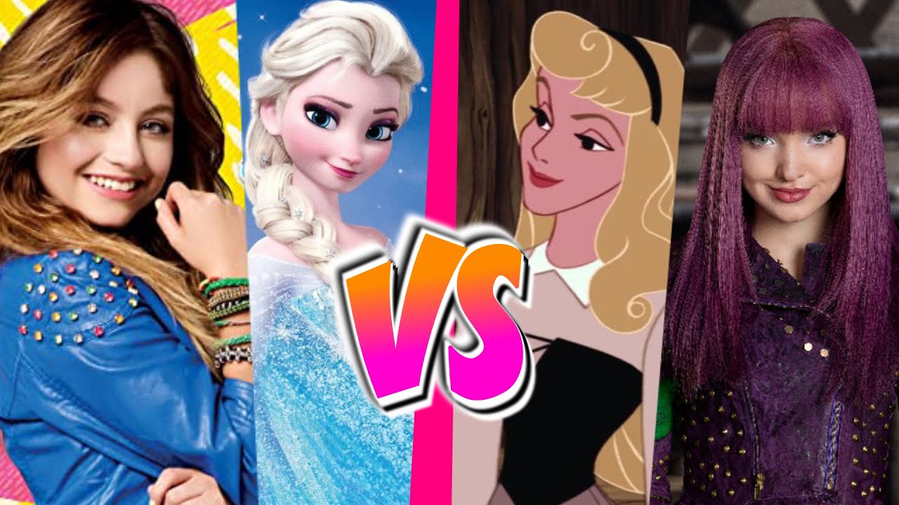 Elsa y Soy Luna vs Aurora y Mal 🔥 -  BATALLA DE RAP ANIMADA 🎙️