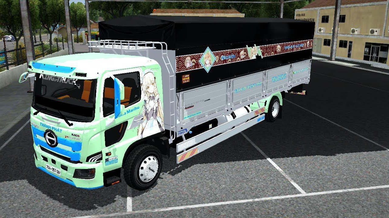 Mod Hino 500 E5 FC+ thùng bạt chạy online | BUSSID V4.4.1