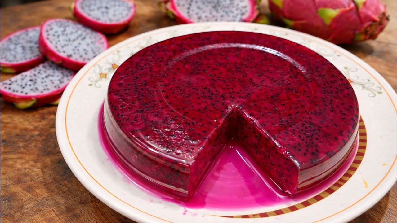 ভিন্ন স্বাদের ড্রাগনের পুডিং রেসিপি | Dragon Fruit Pudding Recippe