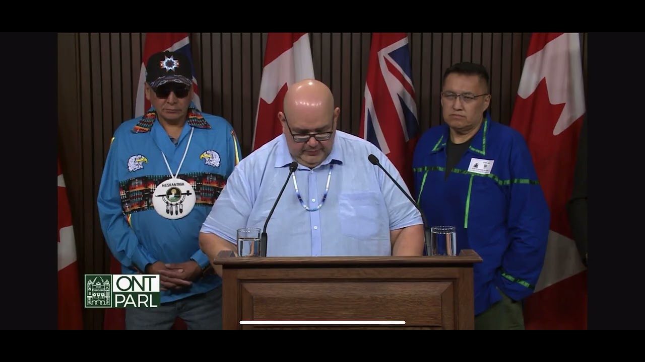 Grand Chief Joel Abram Opposes Bill 5 at Queen’s Park